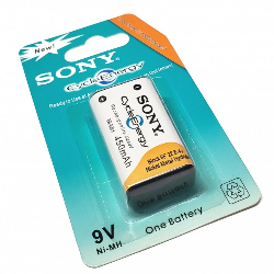 Rechargeable Battery 9V . 450mAh  (Sony )