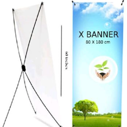 X-banner with stand