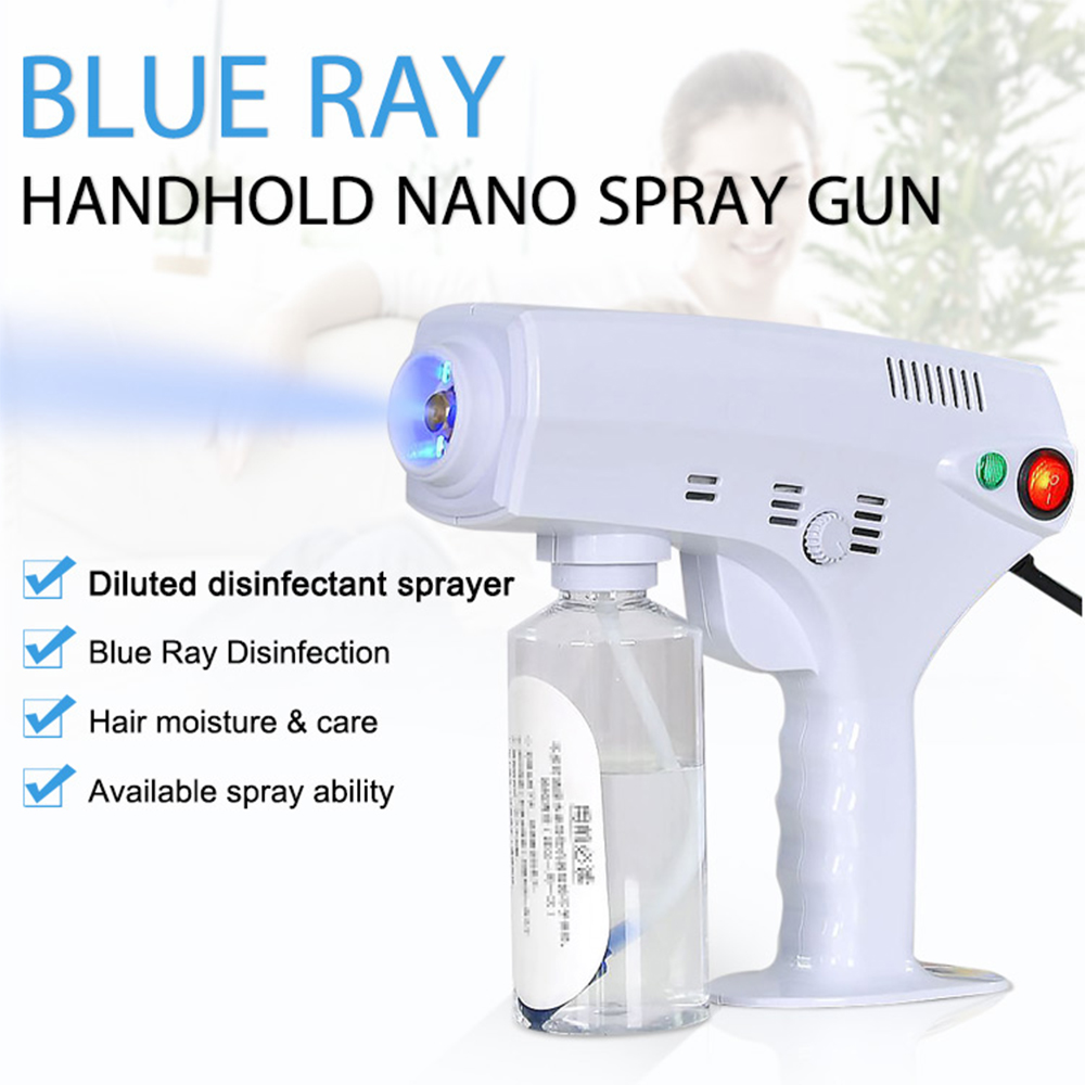 Handheld Blue Ray Sterilizer Nano Steam Gun 1300W 280ml Hair Nano Spray Gun Disinfectant For Hair