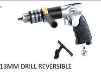 Air Pneumatic Drill- 13mm or 1-2″ Size Silver