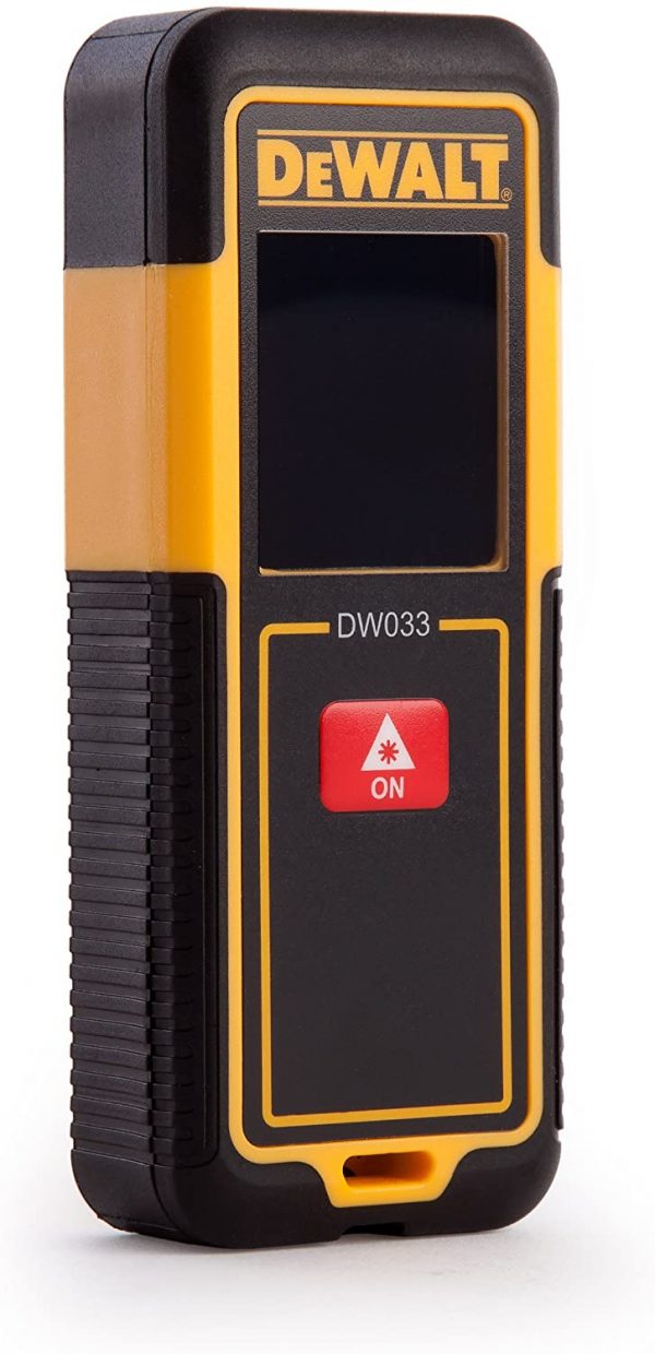 Dewalt DW033-XJ Laser Distance Measurer, Black-Yellow, 30 meter or 100Feet