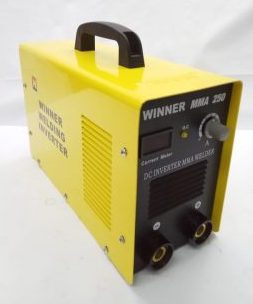 WINNER MMA-WA-250 MOSFET Type Inverter Arc Welding Machine with Standard Accessories, Single Phase 220 Volts, 250A Colour -Yellow MMA250 ARC250