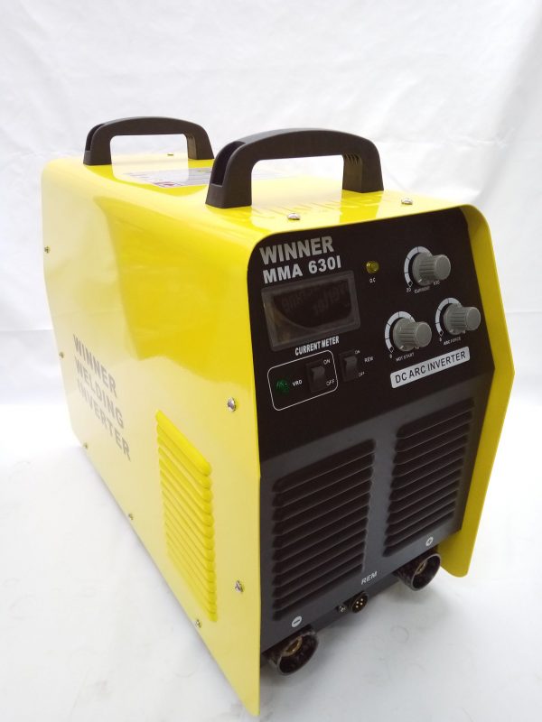 WINNER MMA-630 INDUSTRIAL MOSFET TYPE INVERTER ARC WELDING MACHINE WITH STANDARD ACCESSORIES, THREE PHASE 380 VOLTS, 630Ampere COLOUR -YELLOW
