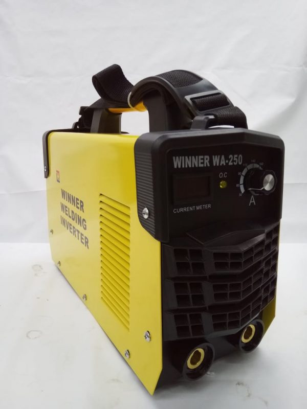 WINNER MMA-250I MOSFET TYPE INVERTER ARC WELDING MACHINE WITH STANDARD ACCESSORIES, SINGLE PHASE 220 VOLTS, 250A COLOUR -YELLOW MMA250 ARC250