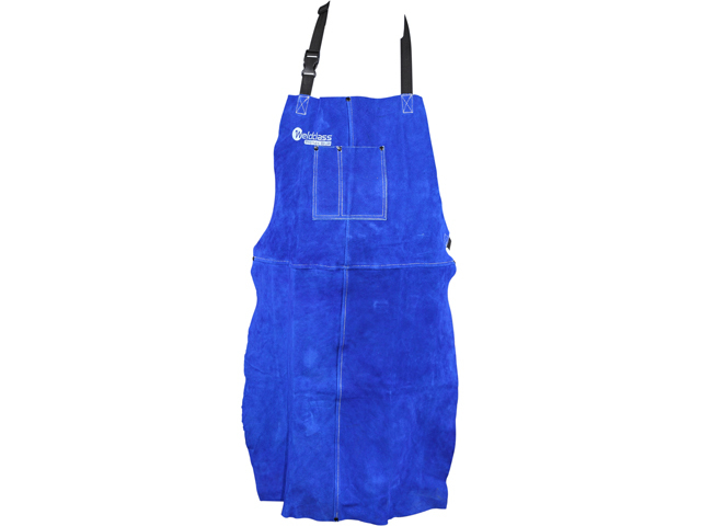 Blue Leather Welding Apron