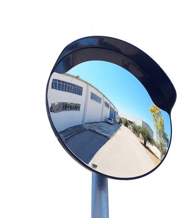 160 Degrees 24″ Wide-Angle Convex Traffic Mirror