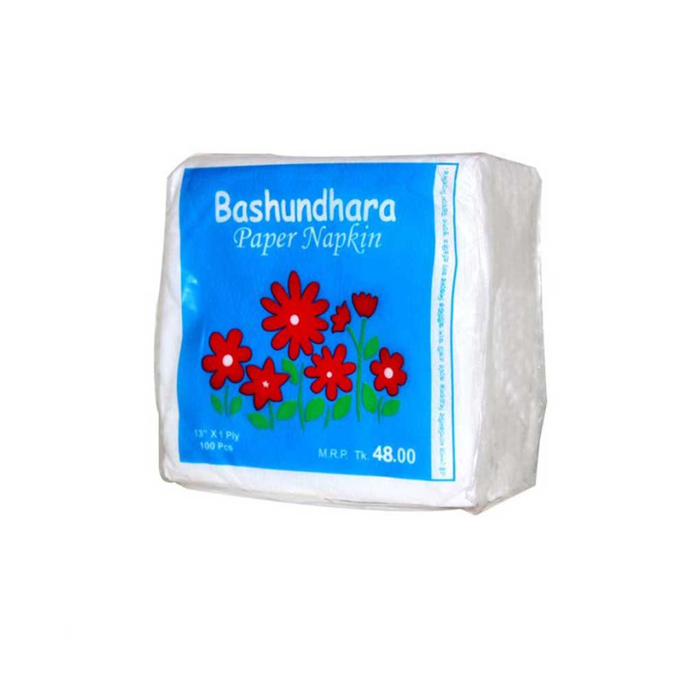 Bashundhara Paper Napkin - 100Pcs