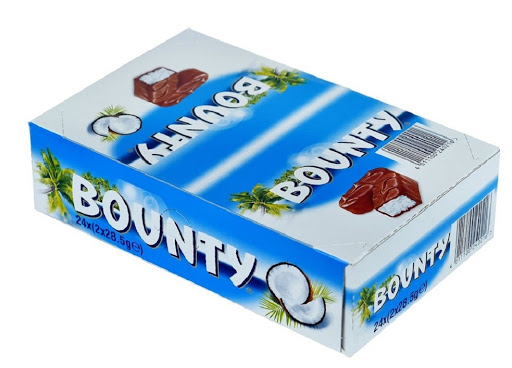 Bounty Chocolate 24 Pcs - 1.368kg.