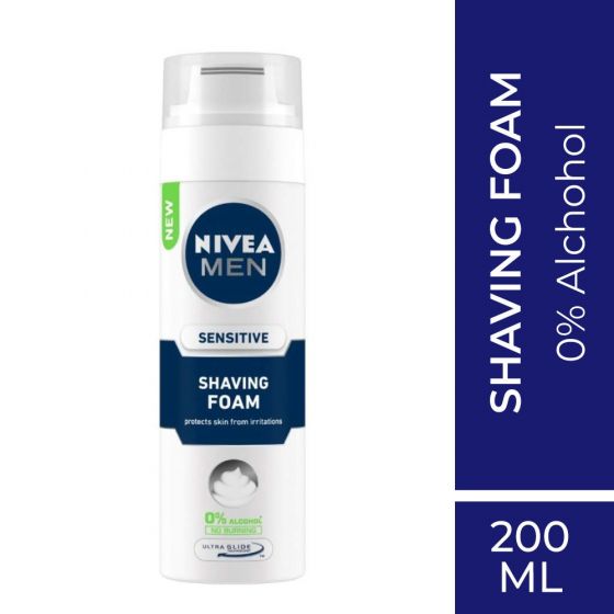 Nivea Men Instant Protection Sensitive Shaving Foam - 200ml