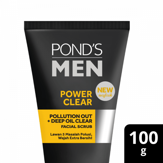 Pond’s Men Face Scrub Power Clear 100g