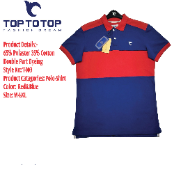 RED BLUE- POLO SHIRT