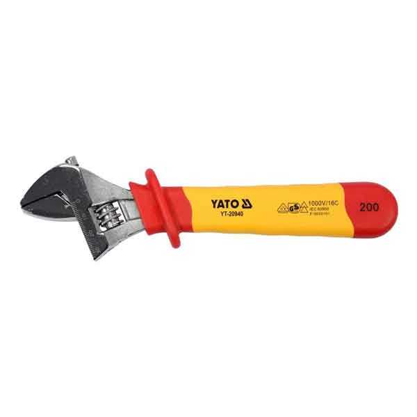 8 Inch Insulated Adjustable Wrench Yato Brand yt-20940