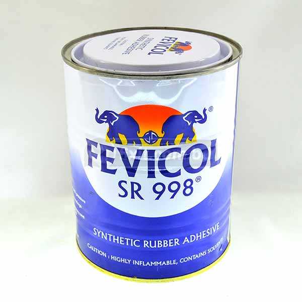 1 Liter Fevicol Synthetic Rubber Adhesive SR998 For Leather Rexine Heat
