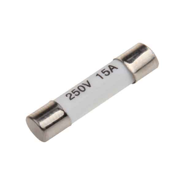 15 Amp 250V Ceramic Fuse, Used in Multi-Sockets and Plugs