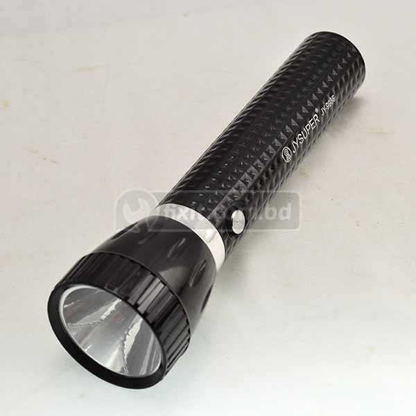 Plastic Red & Yellow Body Rechargeable LED Torch Light