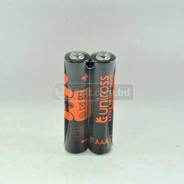2 Pcs Packet 1.5 Volts AAA Size Uniross Battery
