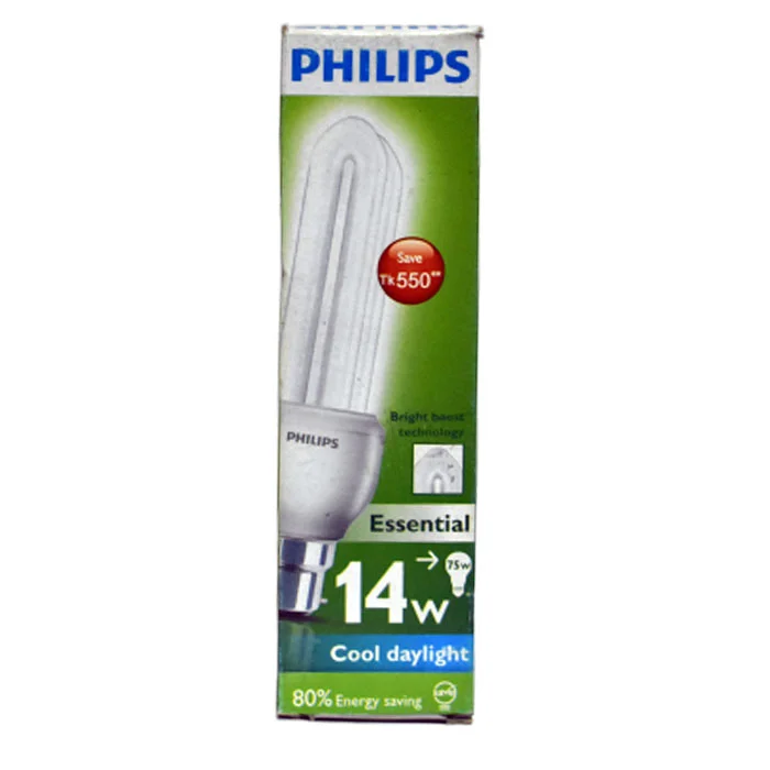 14W B-22 Energy Saver Cool Daylight Philips Essential Bulb