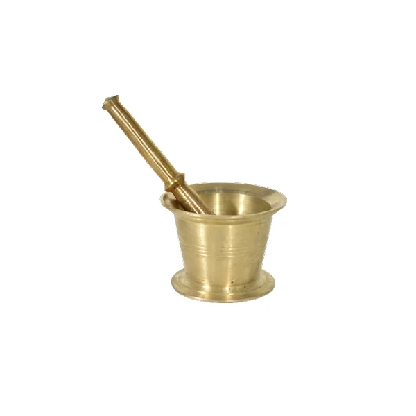 Brass Gold Finishing Heavy Duty Stainless Steel Humble Pestle Set