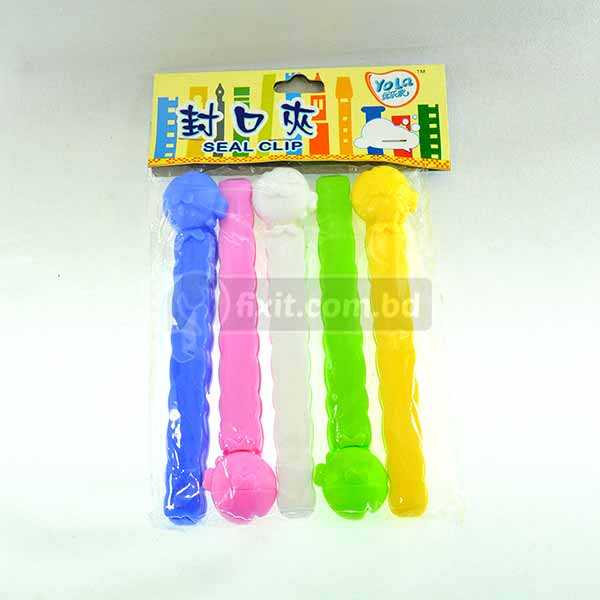 5 Pcs 6 Inch Multi-Color Seal Clip Yola Brand for Sealing Chips