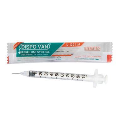 DISPO VAN Sterile Single Use Syringe, 31G x 5-16″, ‘