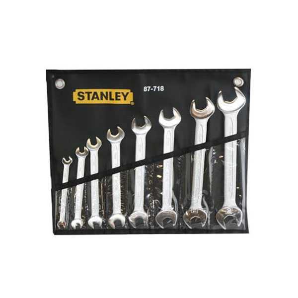 8Pcs Double Open End Wrench Set Stanley Brand 87-718