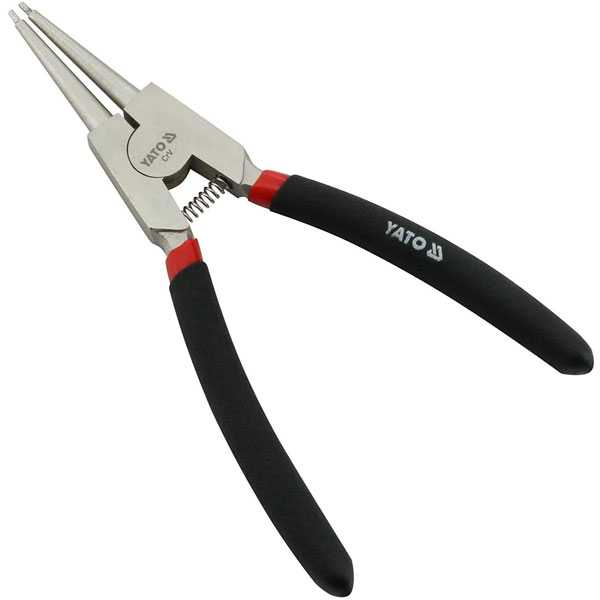 6 Inch 150mm Circlip Pliers In External Straight Jaw Yato Brand YT-2140