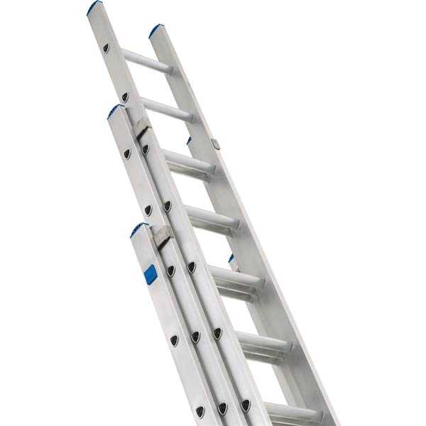 Up to 38 feet Extendable Aluminum Sliding Ladder 3 Part