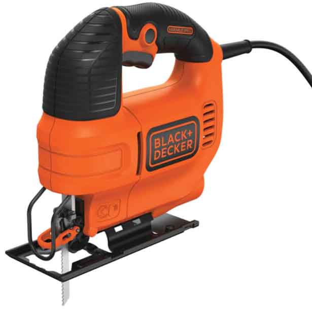 520W Variable Speed Compact Jigsaw with blade Black Decker Brand