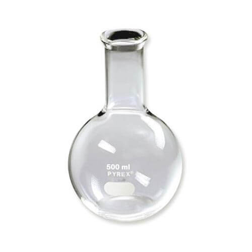 Pyrex 500 ml Glass Flat Bottom Flask