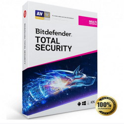 এন্টি ভাইরাস   Bitdefender Total Security 1PC 1 Year 2021