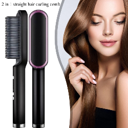 rofessional Electric Hair Straightener ASL-909 Brush Heated Comb Straightening Combs Men Beard Hair Straight & Curly Styling Tool for Men and Women