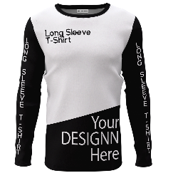 Best Quality long Sleeve Custom design custom fabric men Low Price Unisex long sleeve t shirt manufacturer on Bangladesh