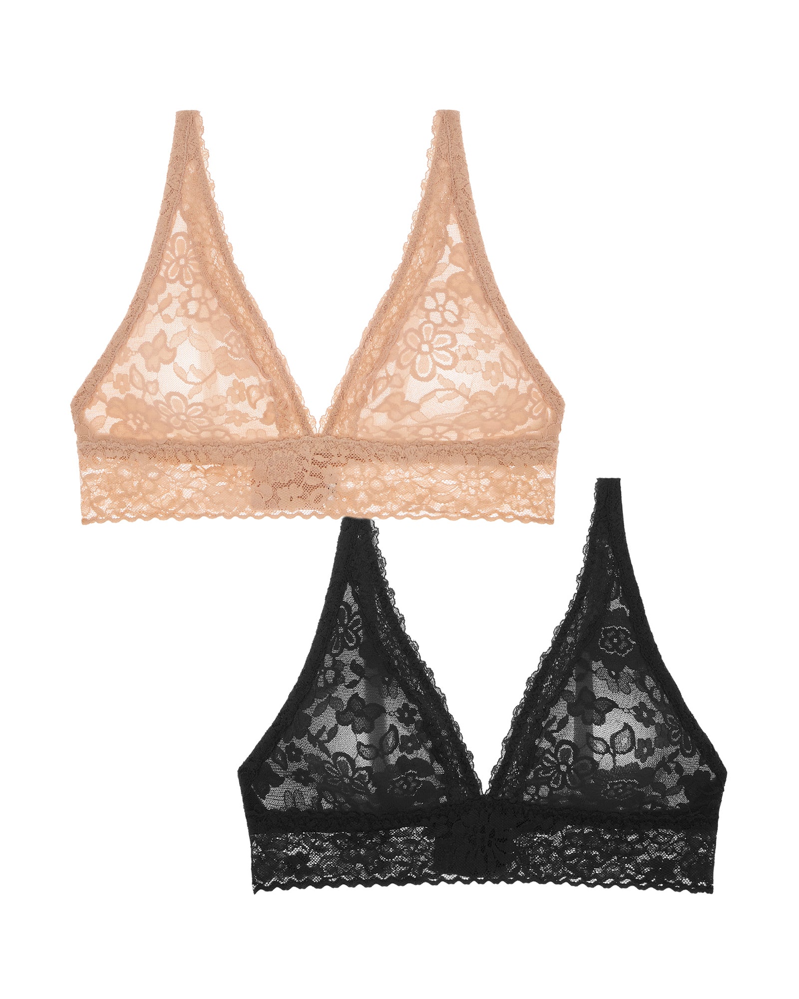 Lace Plunge Bralette 2 Pack