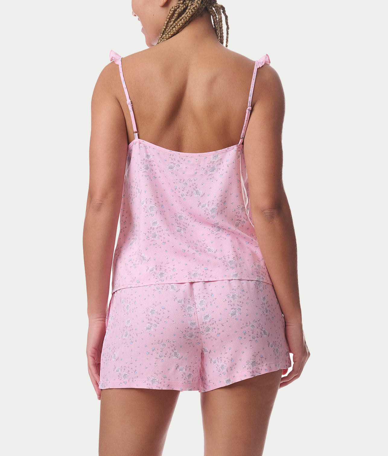 Cami Woven Boxer Pajama Set thumbnail 2