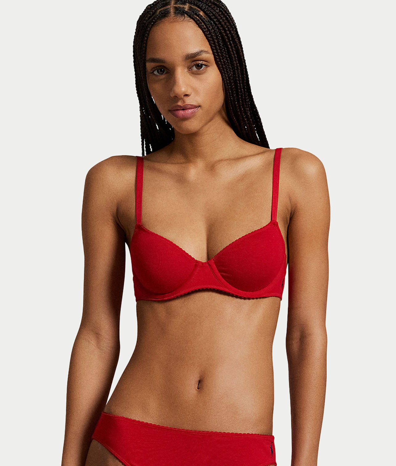 Colorful Cotton Unlined Demi Bra