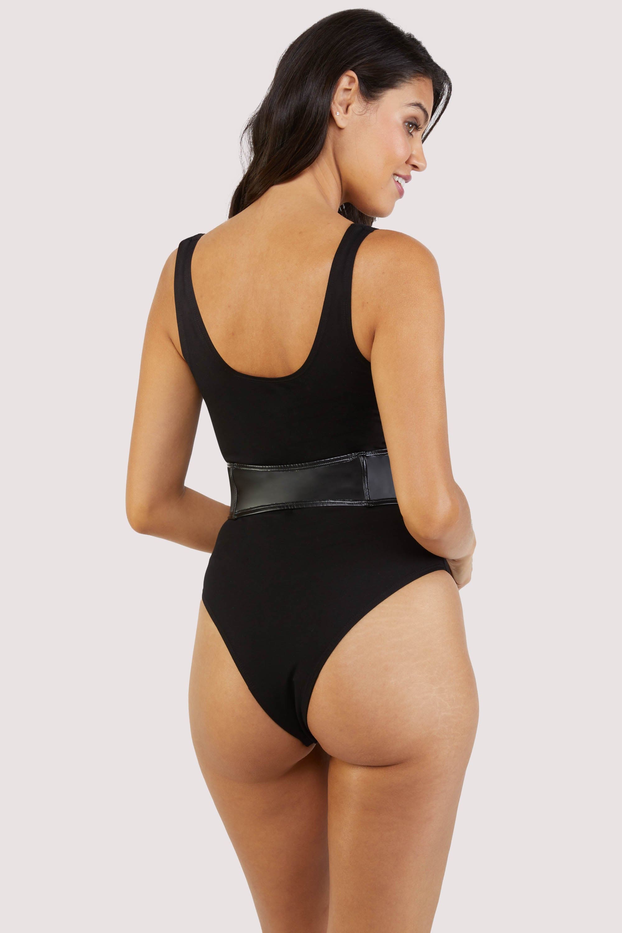 Melody jersey body with PU panel thumbnail 3