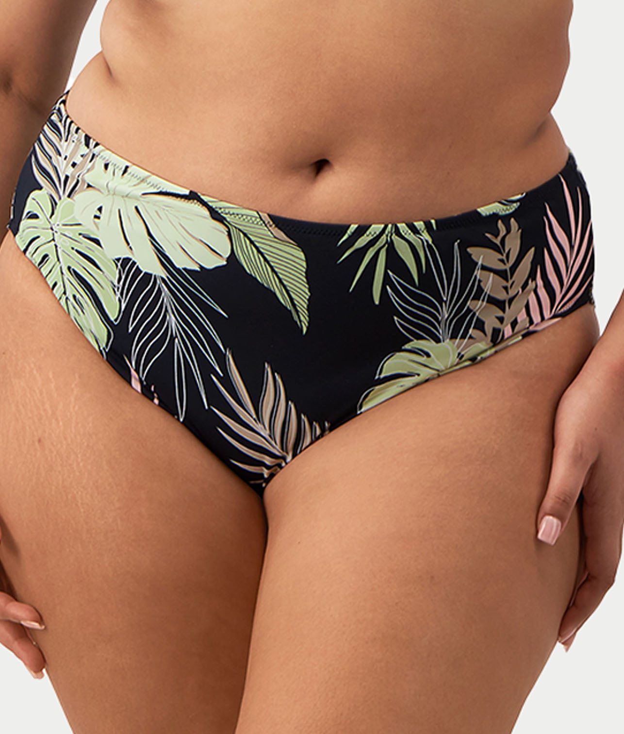 Plus Size Tropical Retreat Mid-Rise Bikini Bottom thumbnail 3