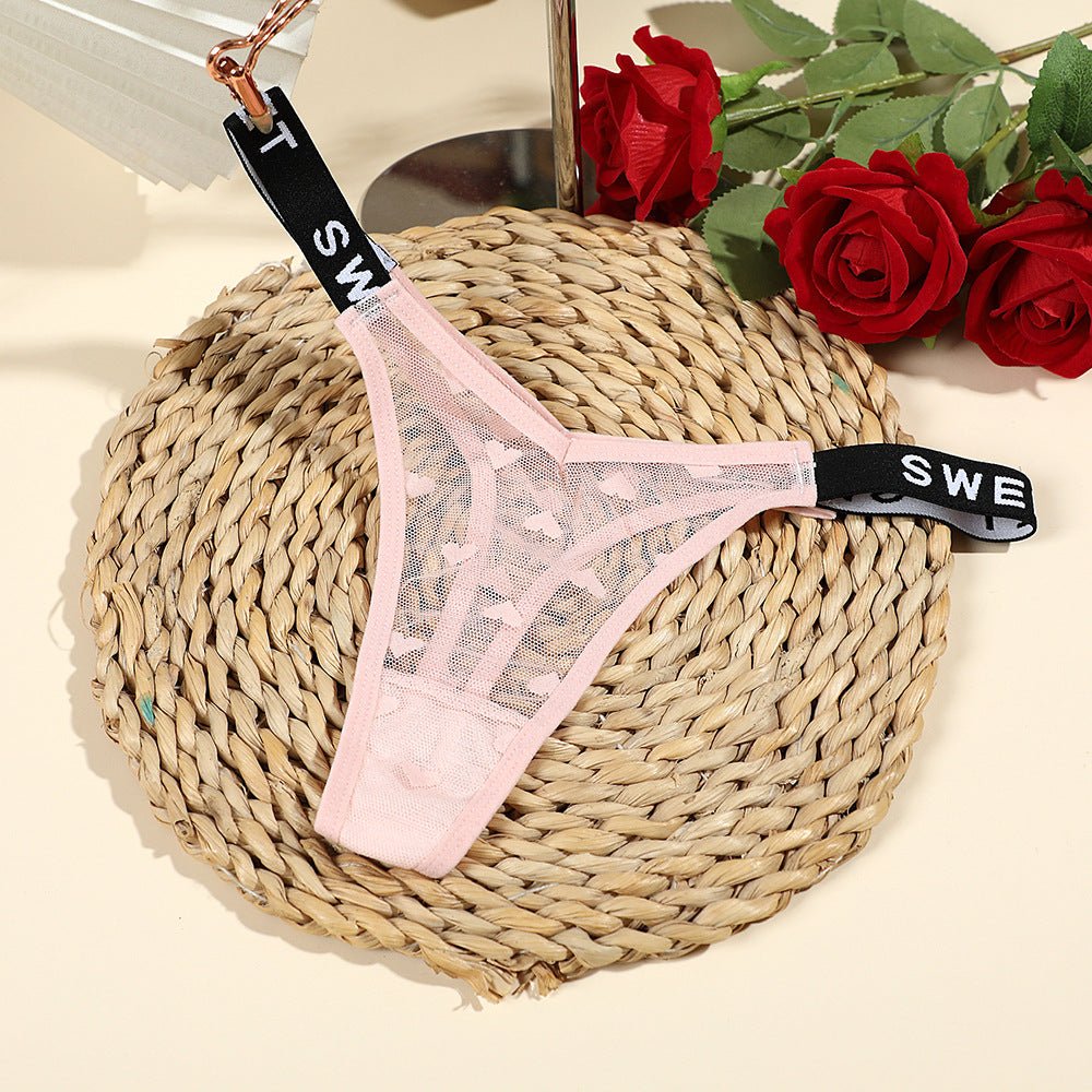American Style Seamless Comfortable Mesh Women's Thong Panties thumbnail 3