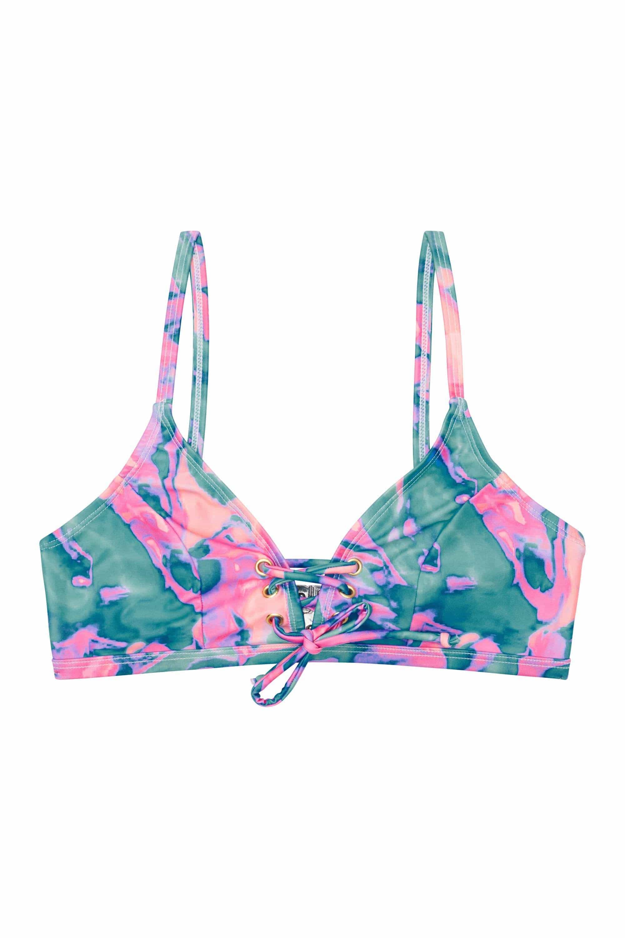 Abstract marble eco tie front top B - F Cups thumbnail 2