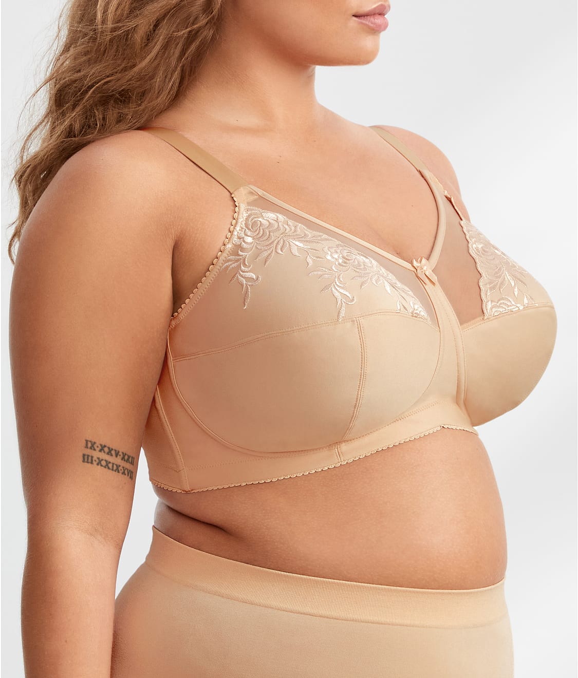 Embroidered Microfiber Wire-Free Bra thumbnail 3