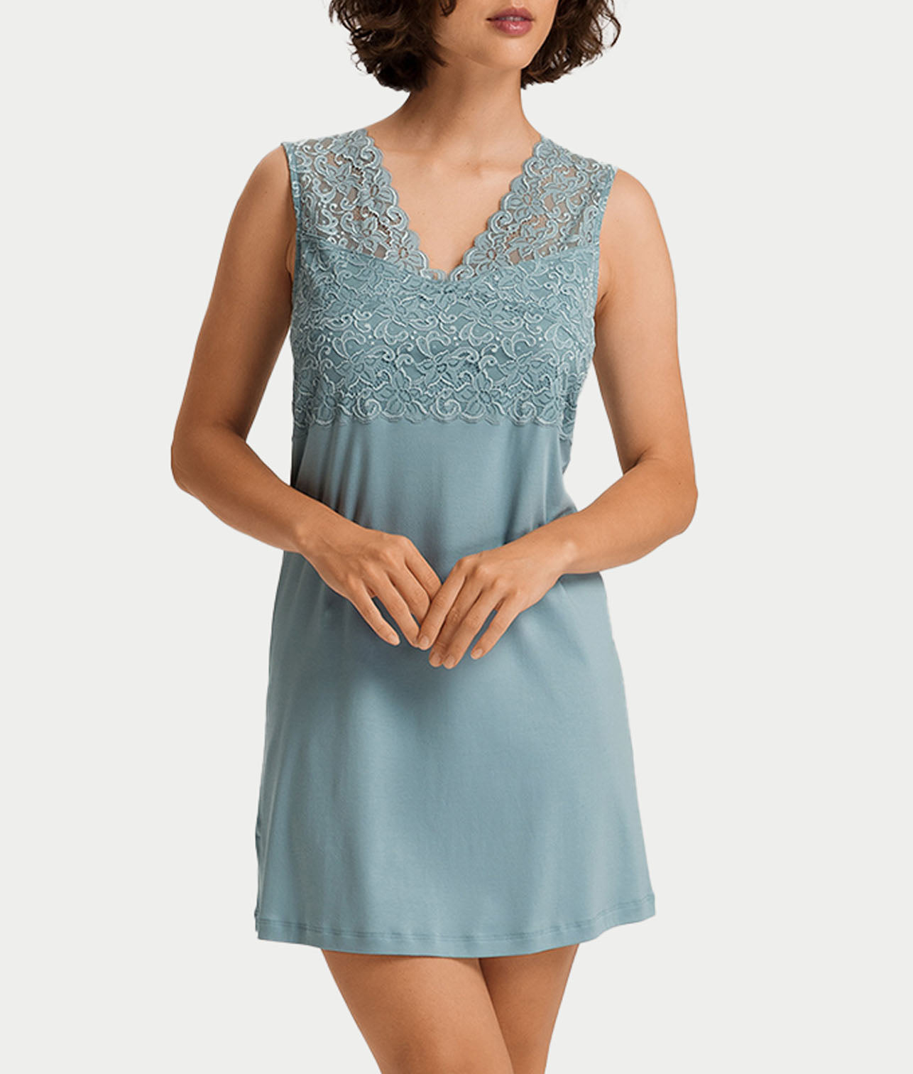 Moments V-Neck Cotton Tank Nightgown thumbnail 3
