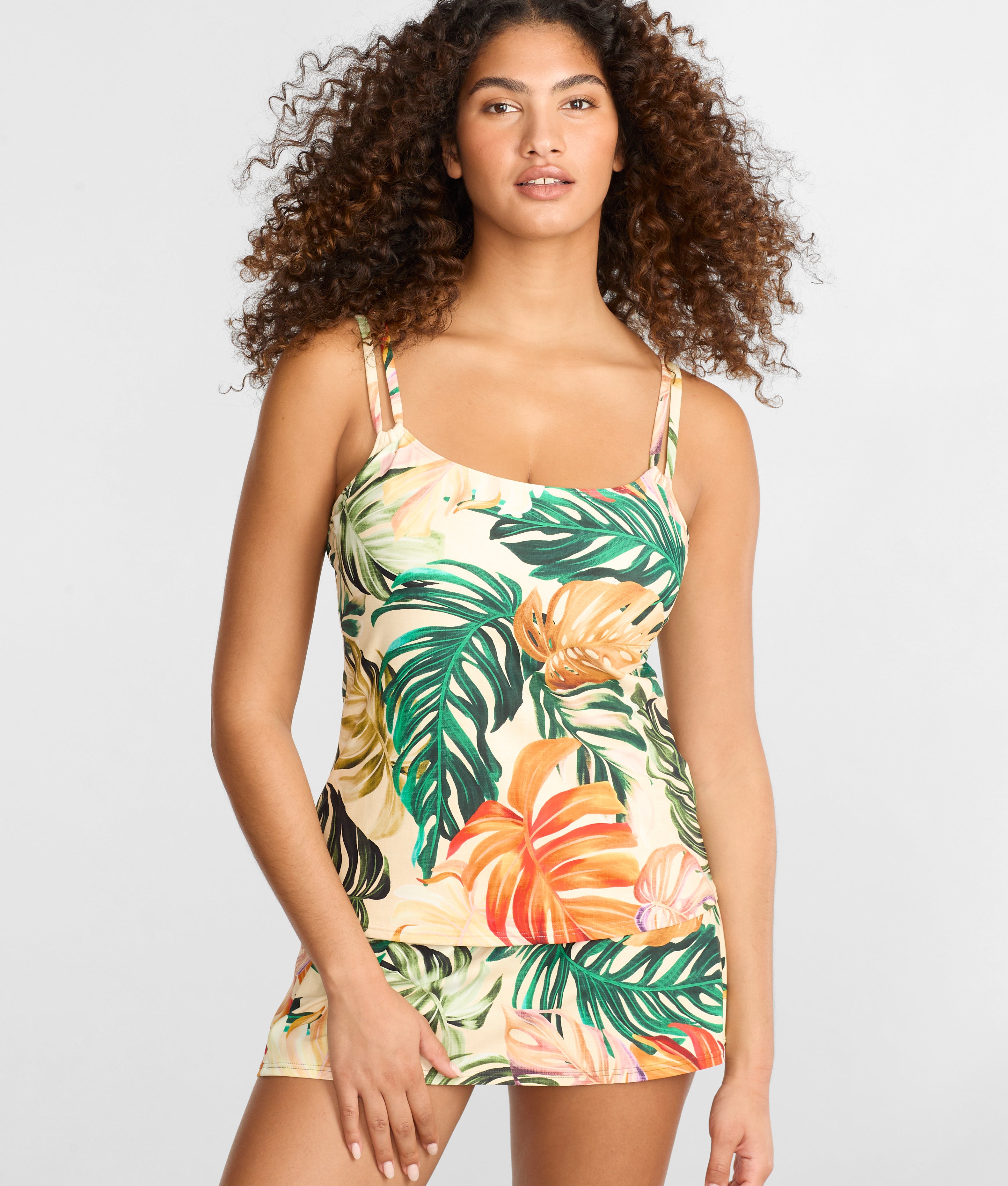 Printed Taylor Underwire Tankini Top