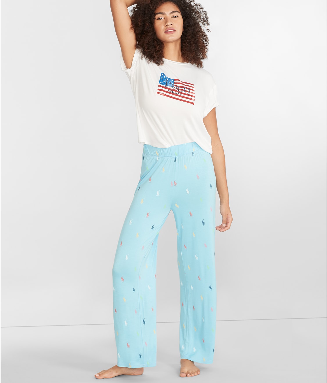 Wide Leg Knit Pajama Pants thumbnail 3