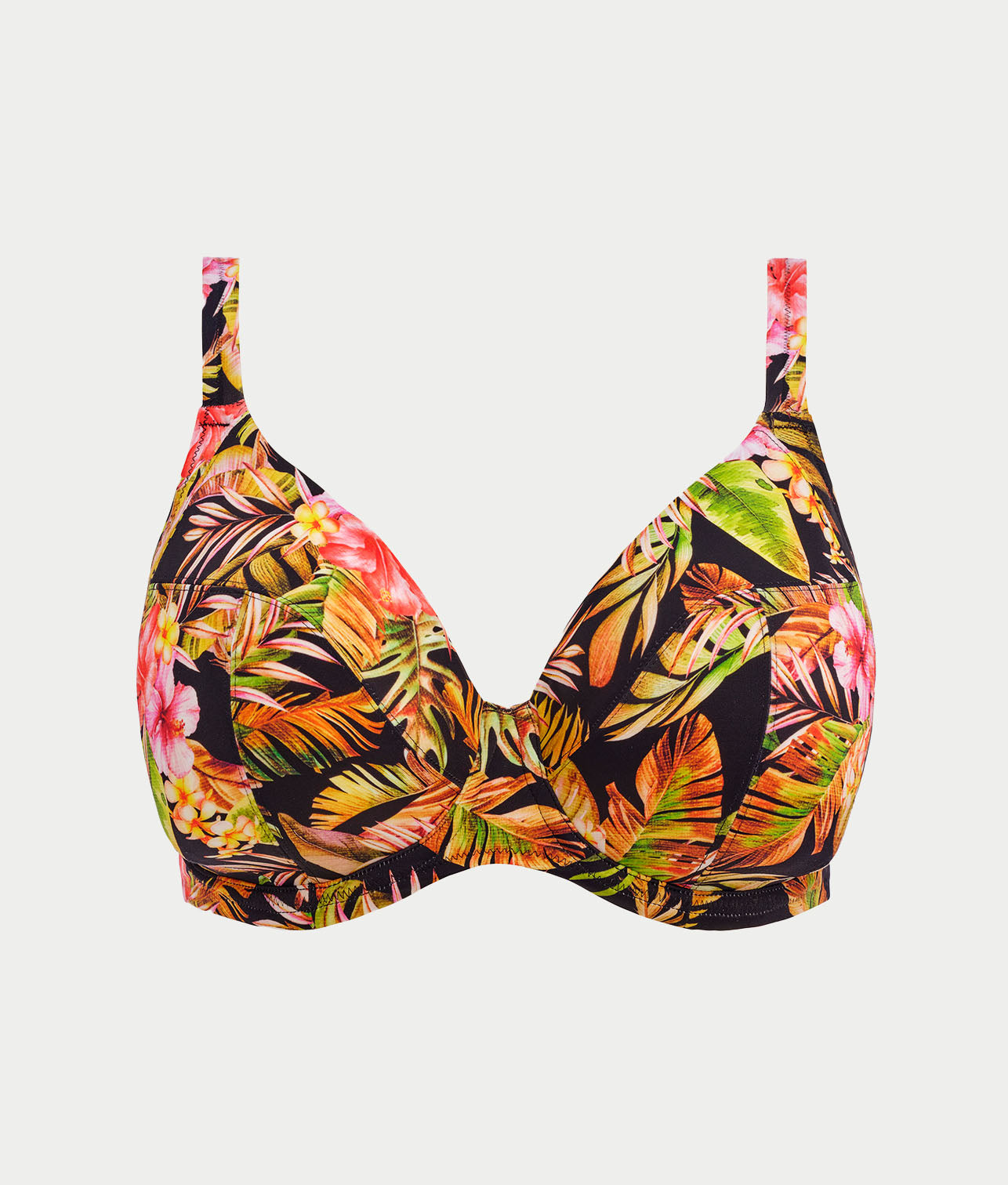Plus Size Tiger Valley Plunge Bikini Top thumbnail 3