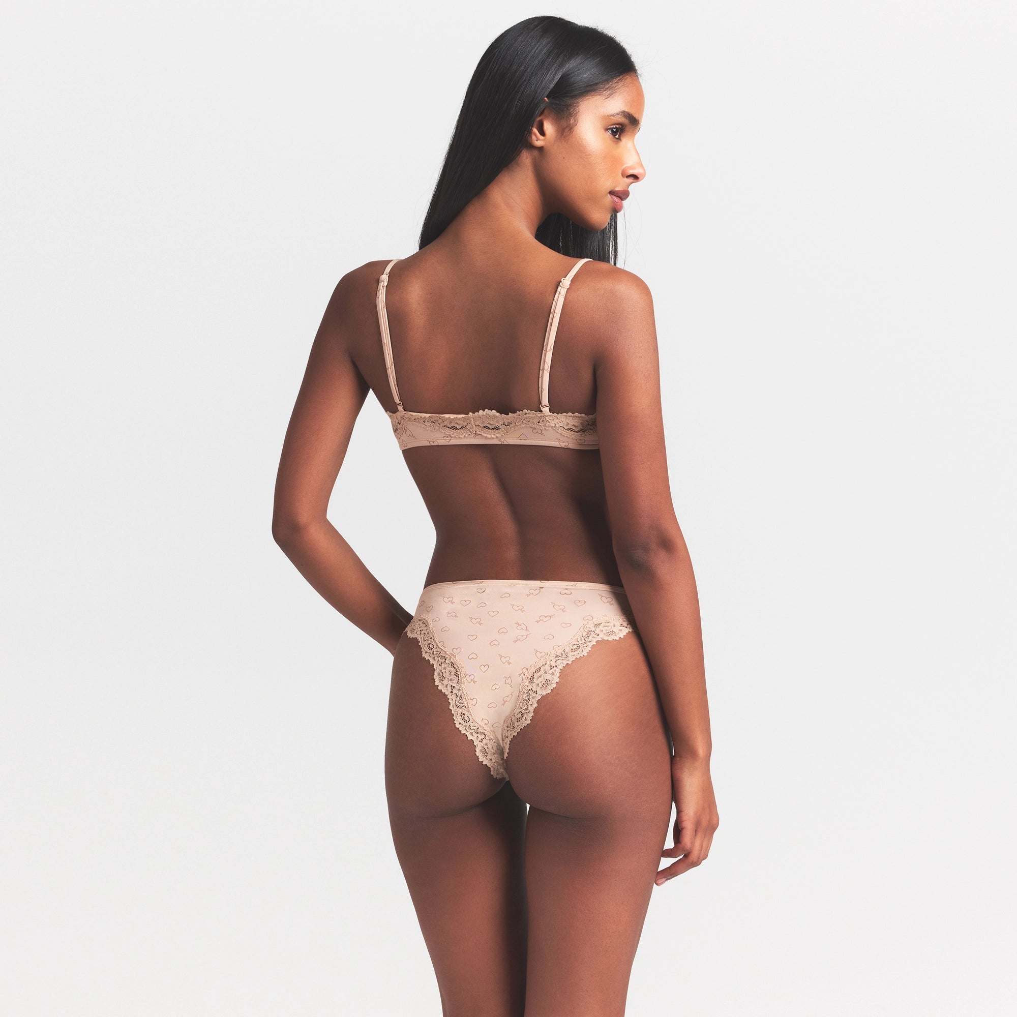 FITS EVERYBODY LACE TANGA | MICA SKETCHED HEARTS thumbnail 3