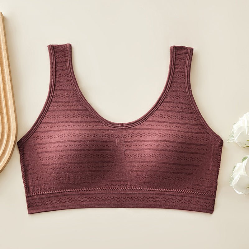 Fixed Cup High Quality Padded Cotton Breathable Sports and Yoga Bra thumbnail 3