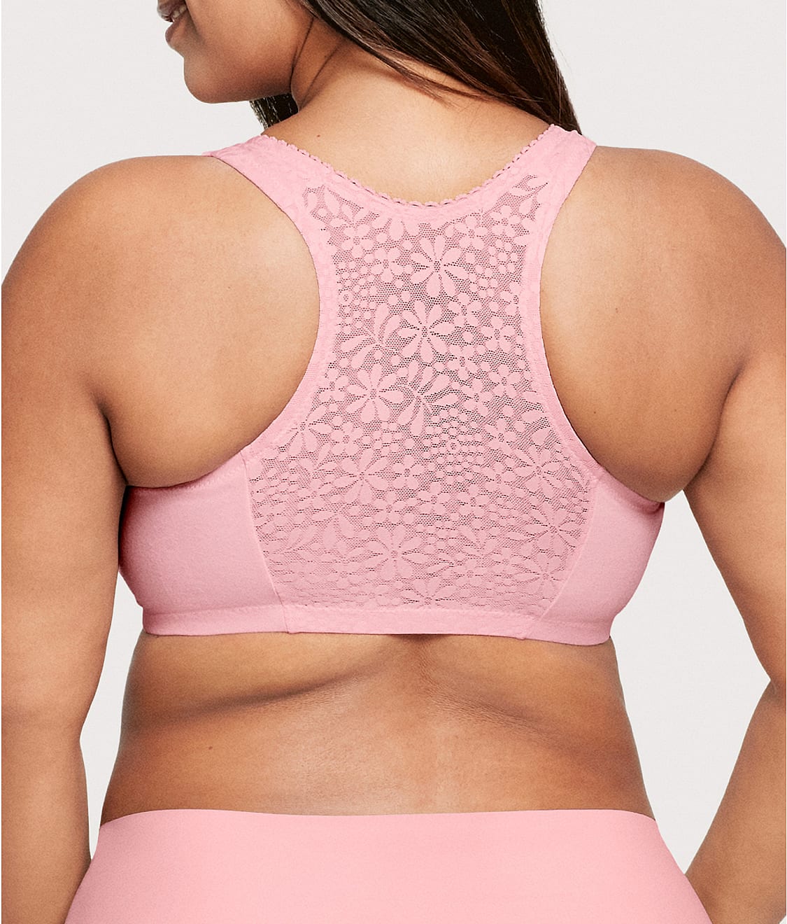 Front-Close Cotton T-Back Wire-Free Comfort Bra thumbnail 2