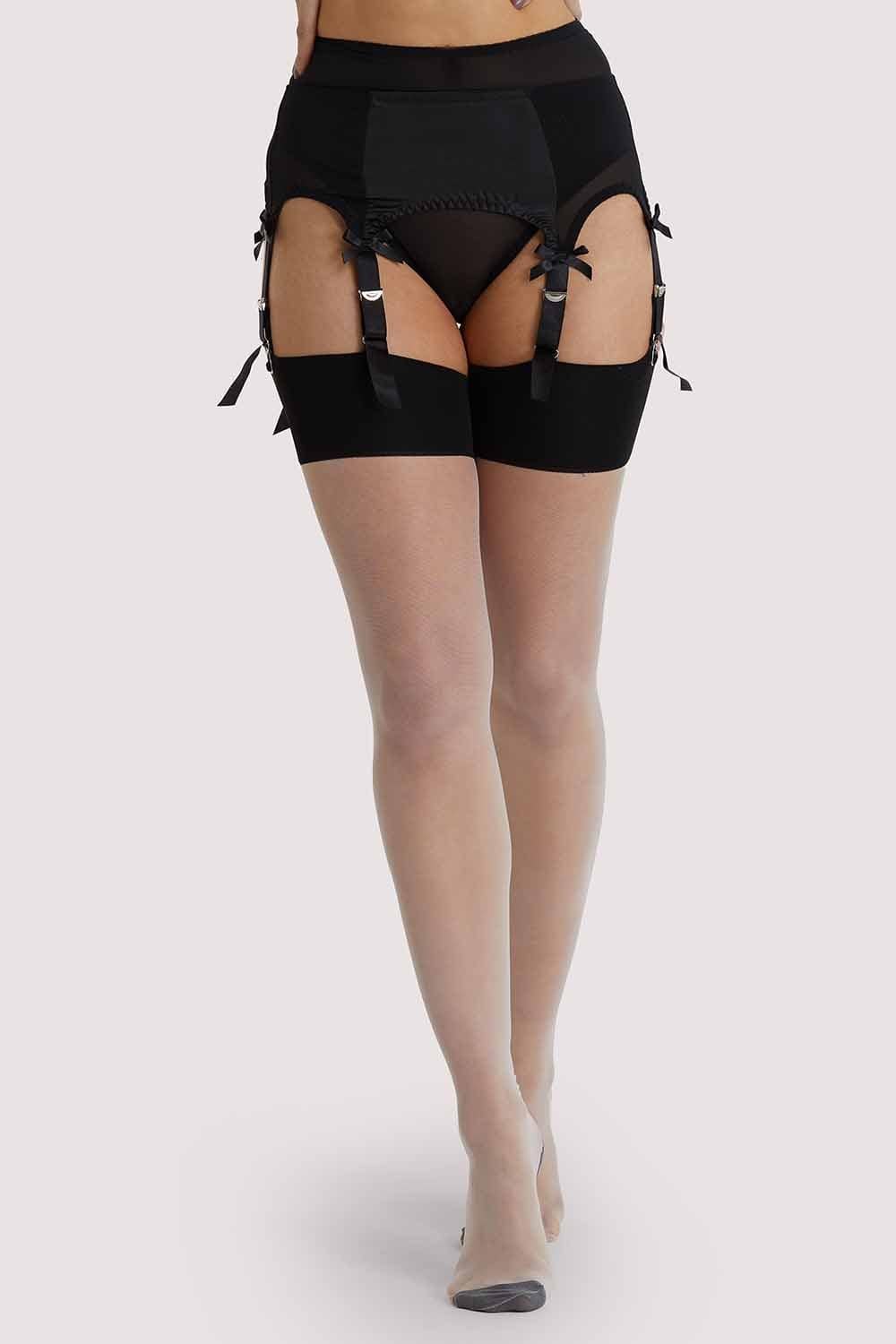 Bow Back Seam Stockings Creme De Peche thumbnail 2