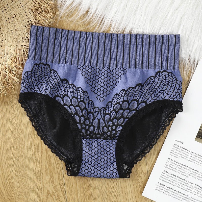 High Waist Plus Size Hip Lifting Beautiful Lace Women's  Panties thumbnail 2