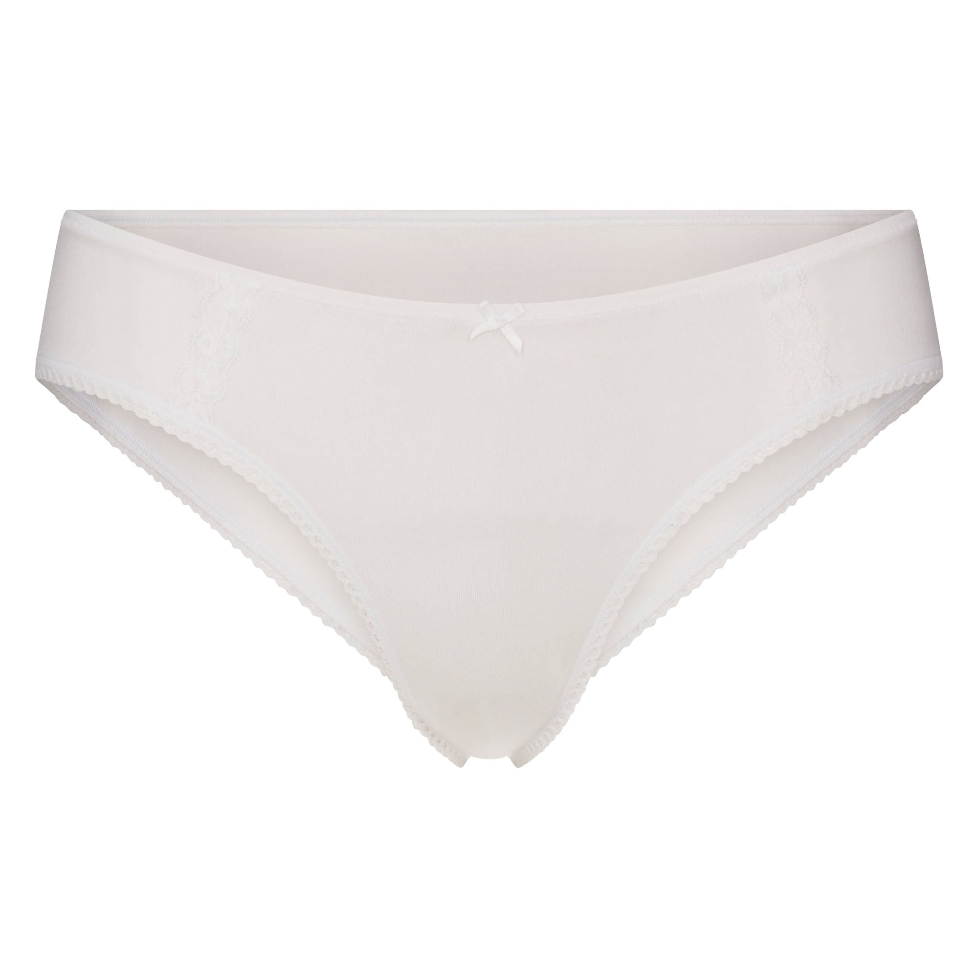 LIGHTWEIGHT COTTON LACE HIPSTER | SNOW